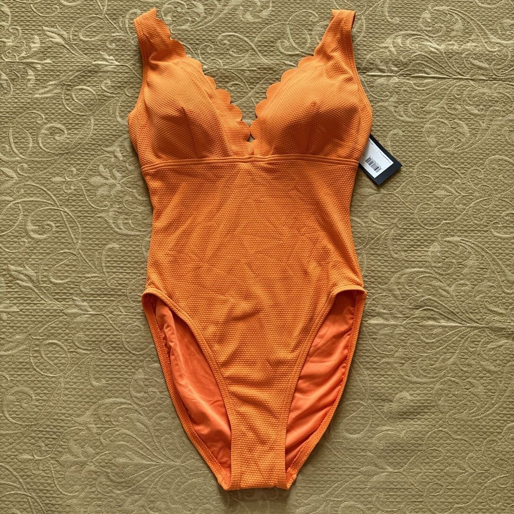 Kate Spade Women's‎ One Piece Swimsuit Size Small Orange NWT